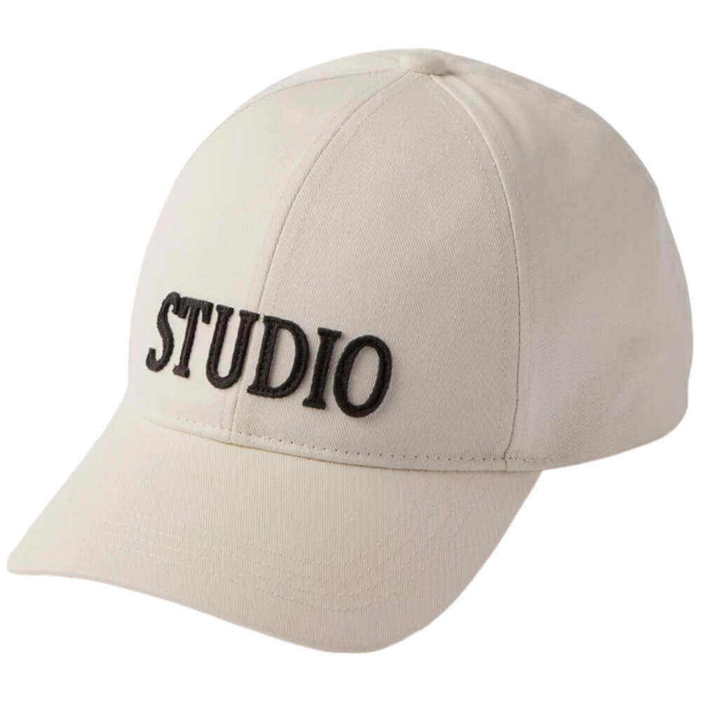 Mint Velvet Cream Studio Slogan Cap